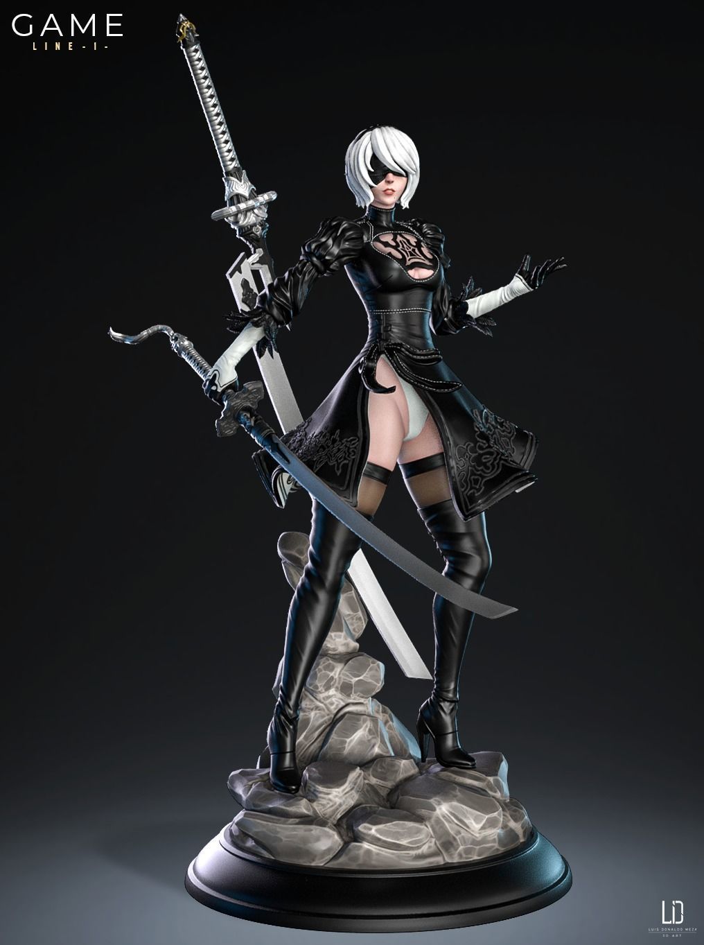 2B - 3D print - STL - Nier 3D print model_12