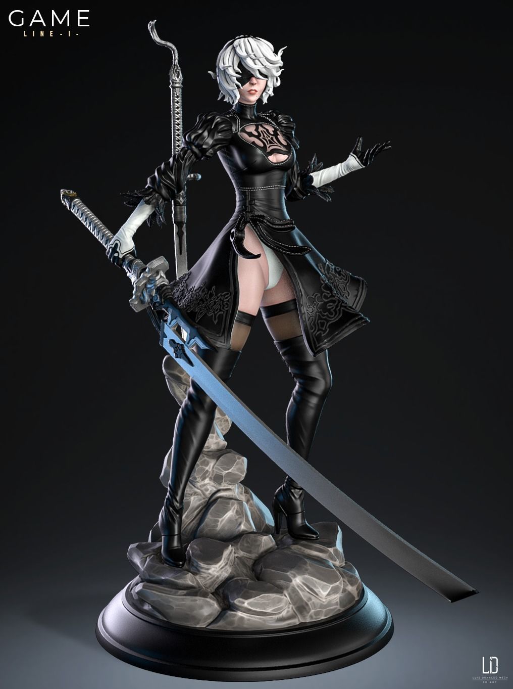 2B - 3D print - STL - Nier 3D print model_14