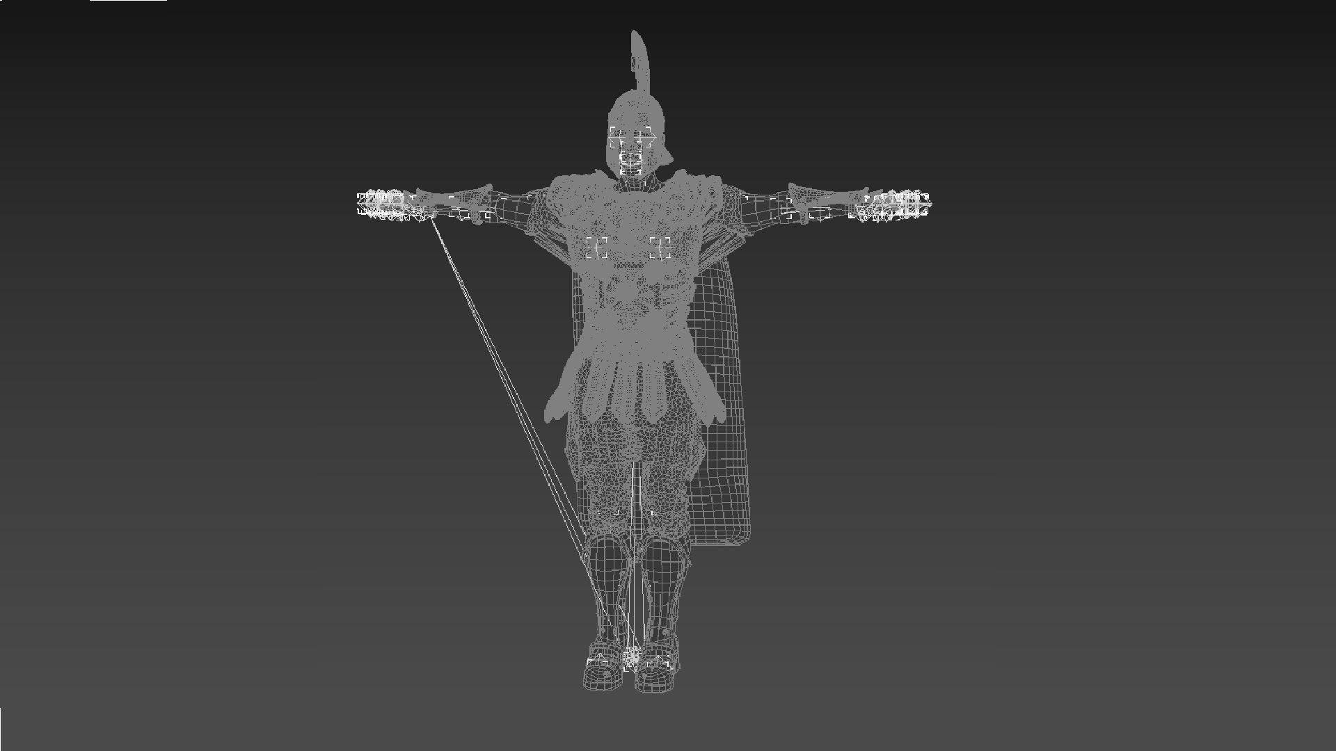 Roman Soldier Low-poly 3D model_10