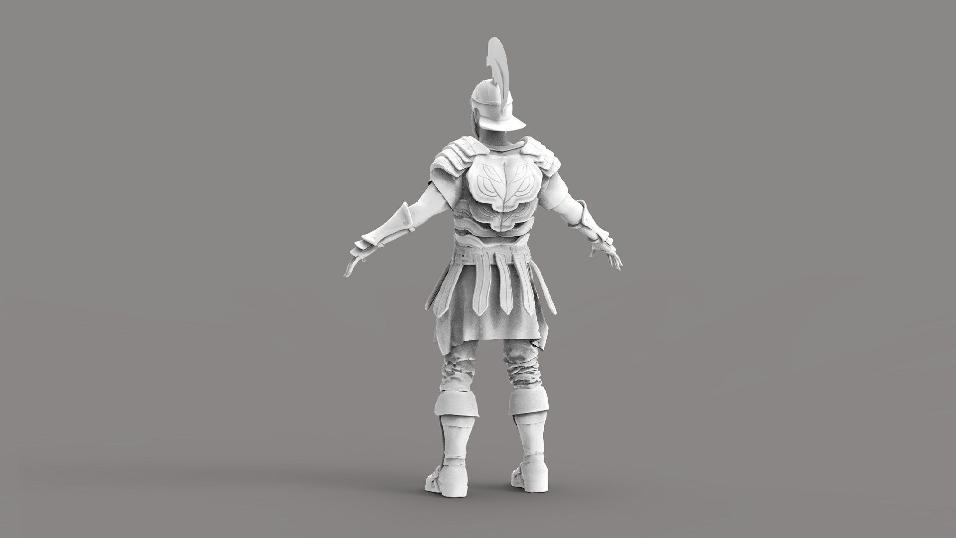 Roman Soldier Low-poly 3D model_9