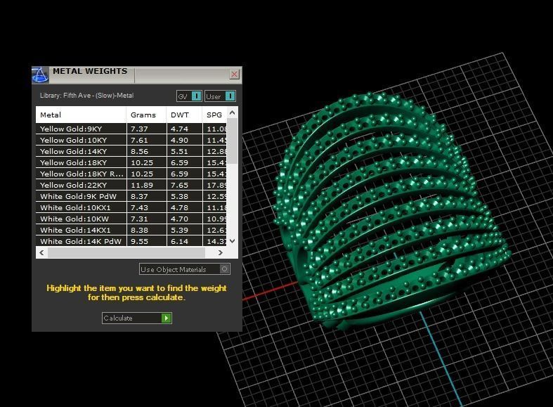 Model 574 Pave Diamond Ring 7 US Size  3D print model_17