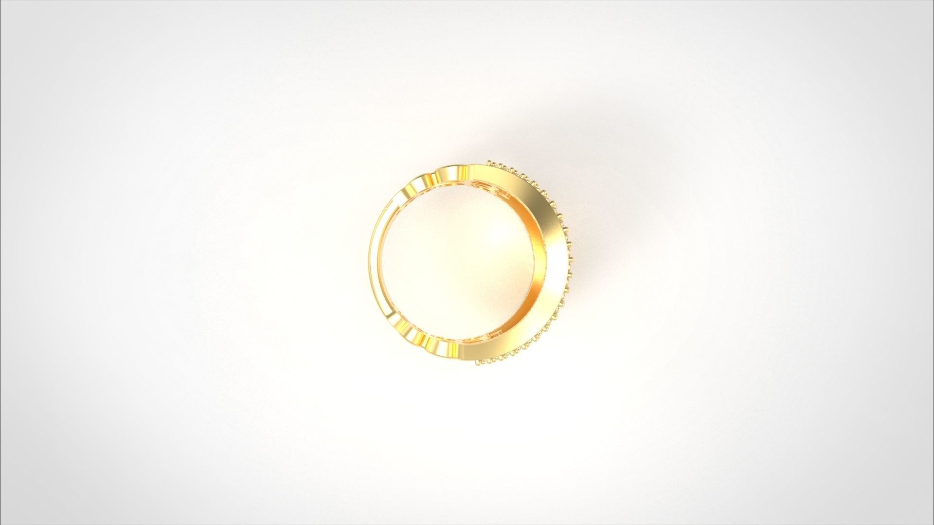 Model 574 Pave Diamond Ring 7 US Size  3D print model_6