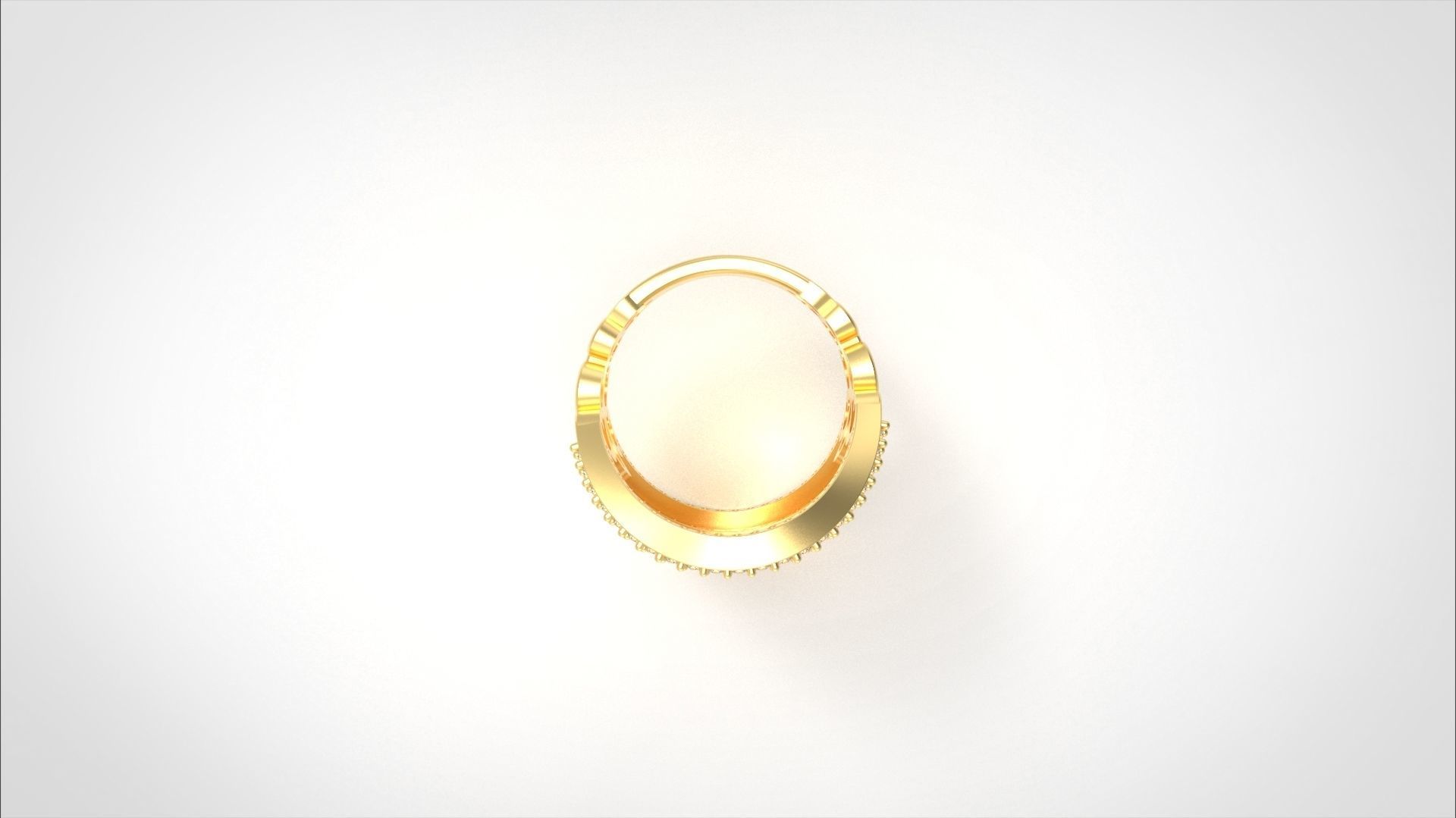 Model 574 Pave Diamond Ring 7 US Size  3D print model_5