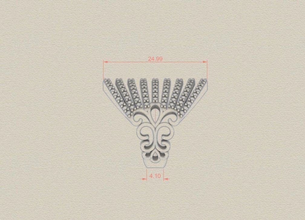 Model 574 Pave Diamond Ring 7 US Size  3D print model_13