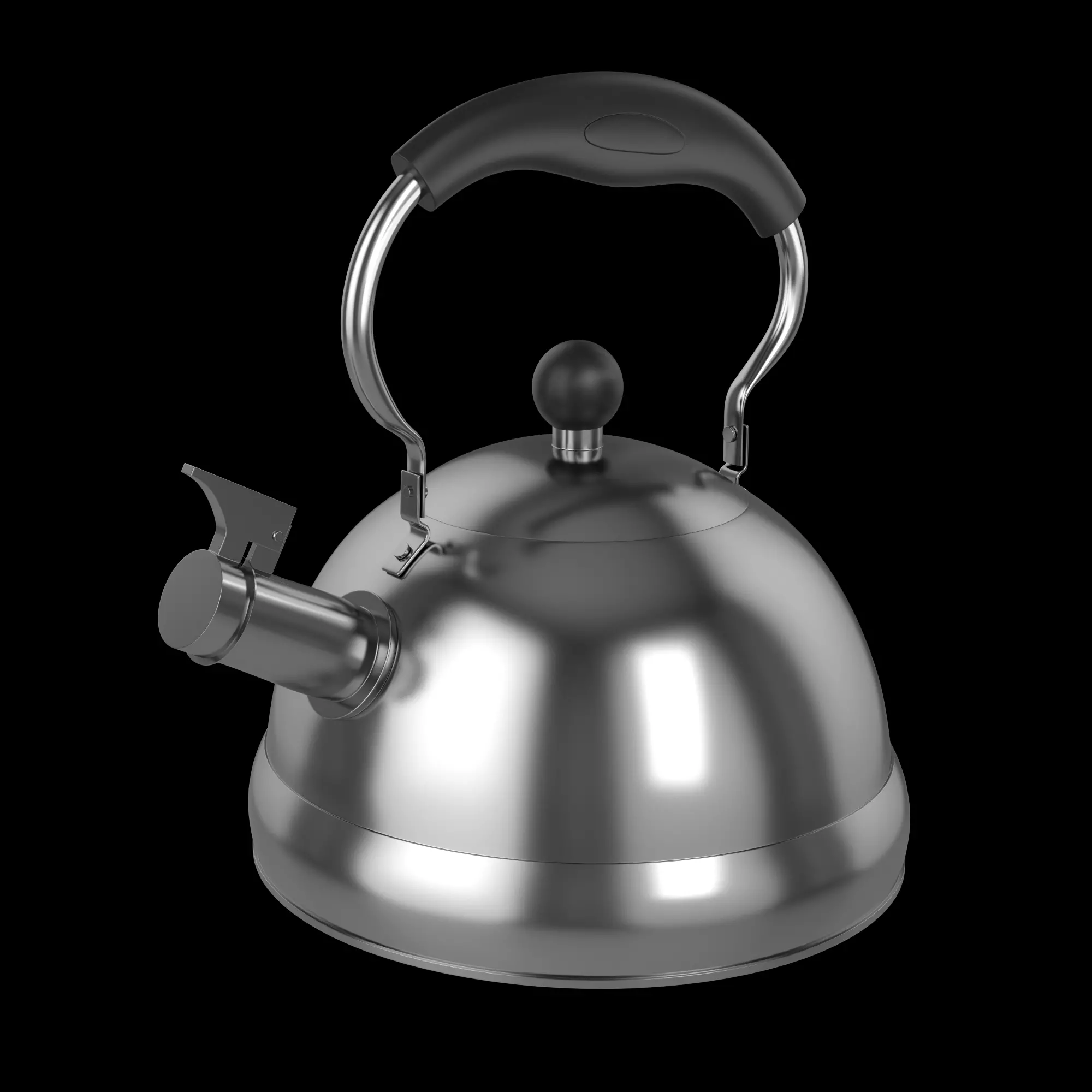 Whistling Kettle 3D model Free low-poly 3D model