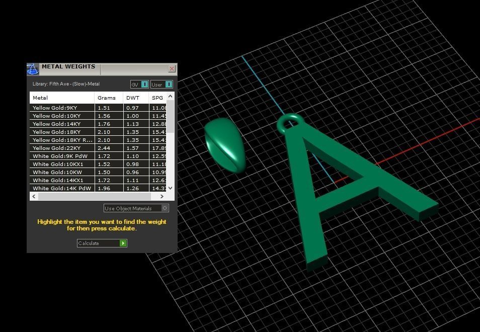 Model 602 Classic Initial Light A Letter 3D print model_11