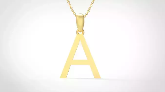 Model 602 Classic Initial Light A Letter