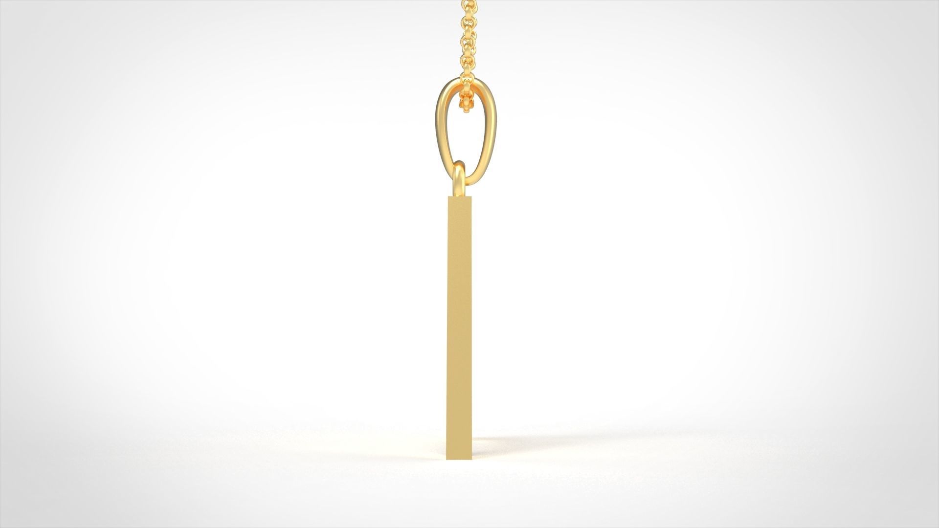 Model 602 Classic Initial Light A Letter 3D print model_2