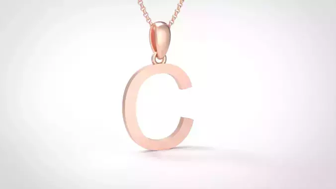 Model 604 Classic Initial Light C Letter