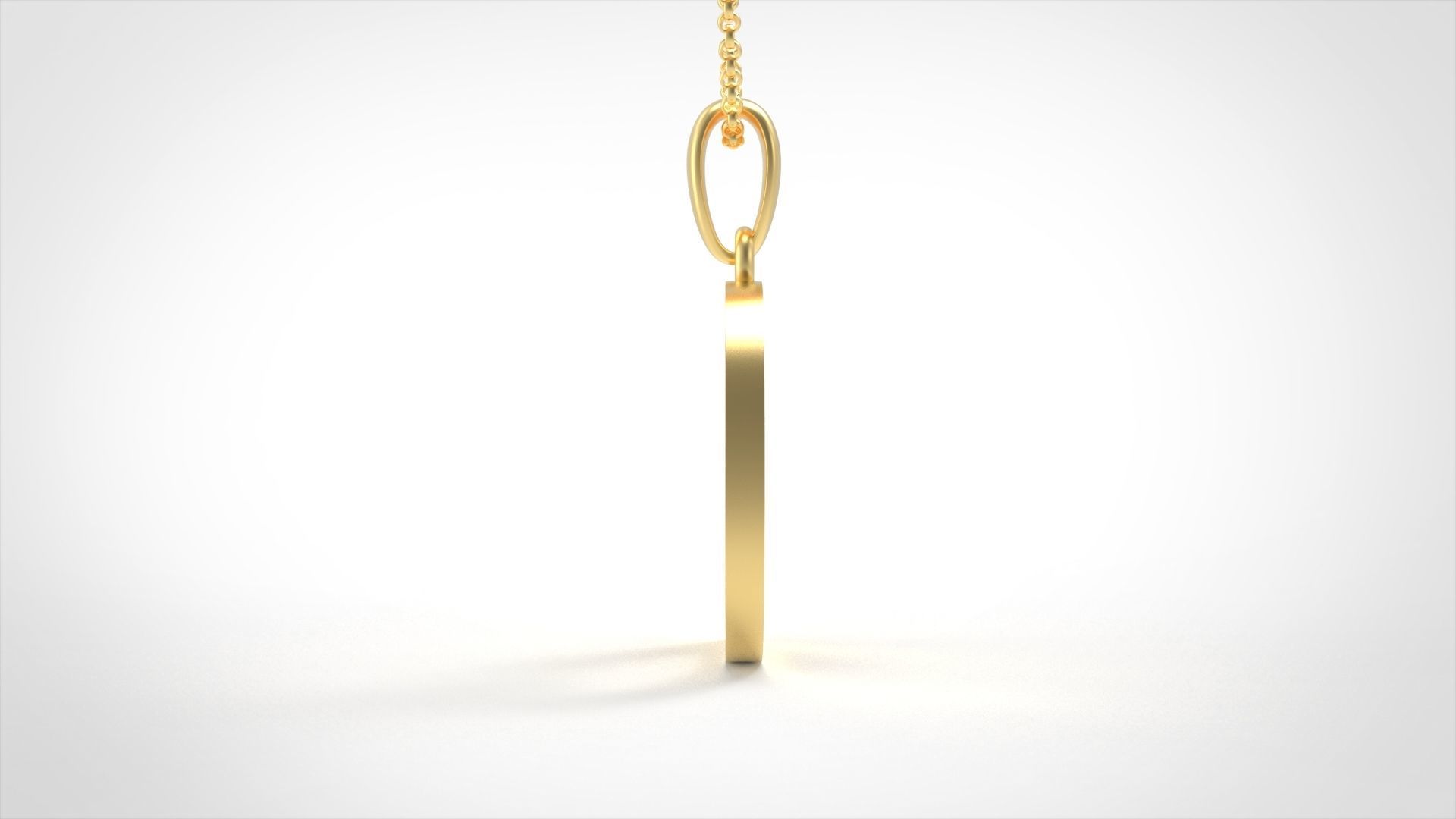 Model 605 Classic Initial Light D Letter 3D print model_3