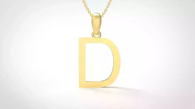 Model 605 Classic Initial Light D Letter