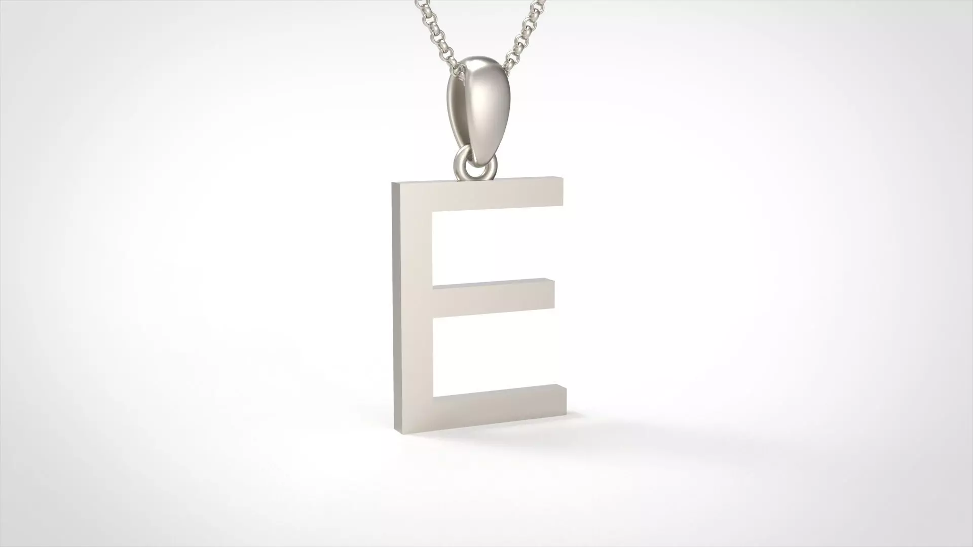 Model 606 Classic Initial Light E Letter 3D print model_0