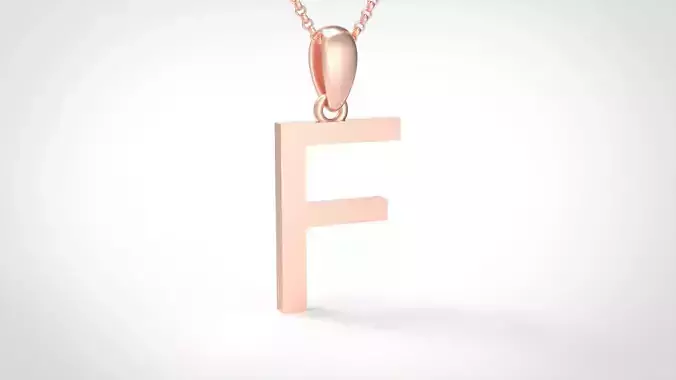 Model 607 Classic Initial Light F Letter