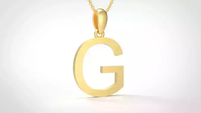 Model 608 Classic Initial Light G Letter