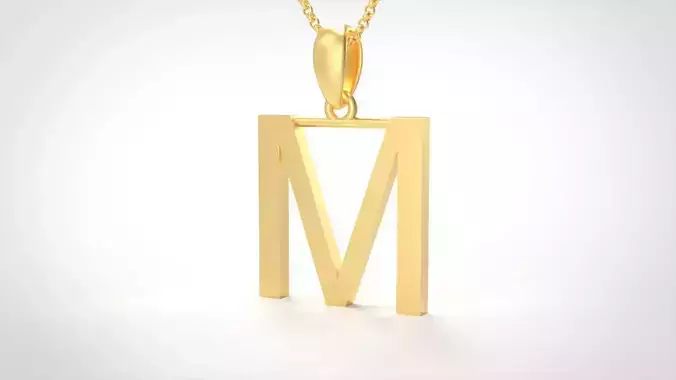 Model 614 Classic Initial Light M Letter
