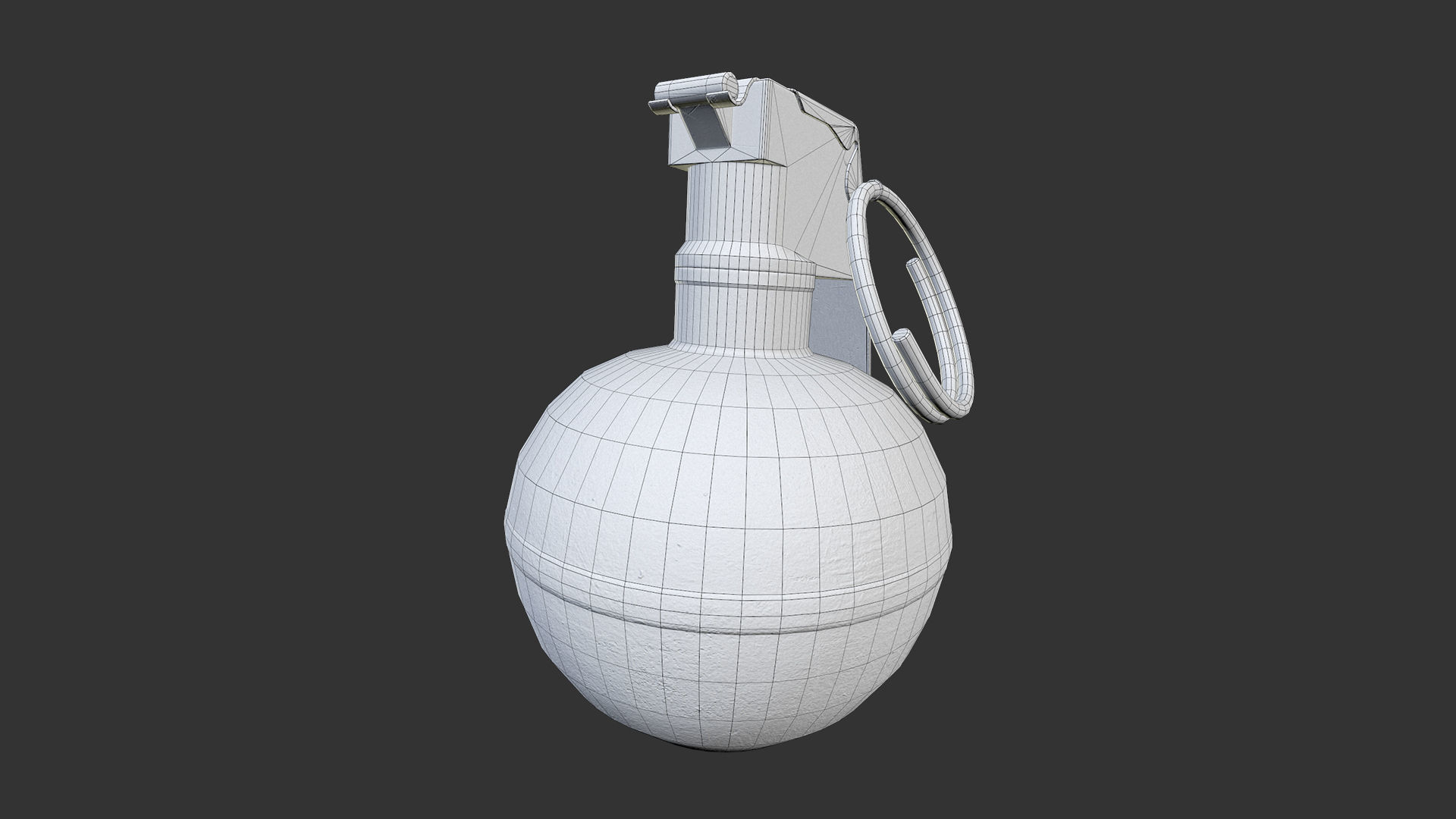M33 Frag Grenade Low-poly 3D model_8