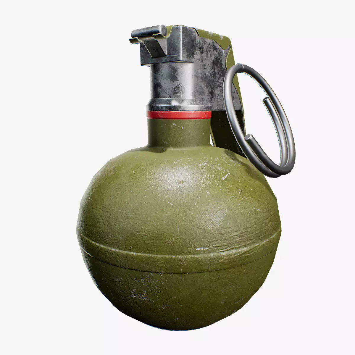 M33 Frag Grenade Low-poly 3D model_0
