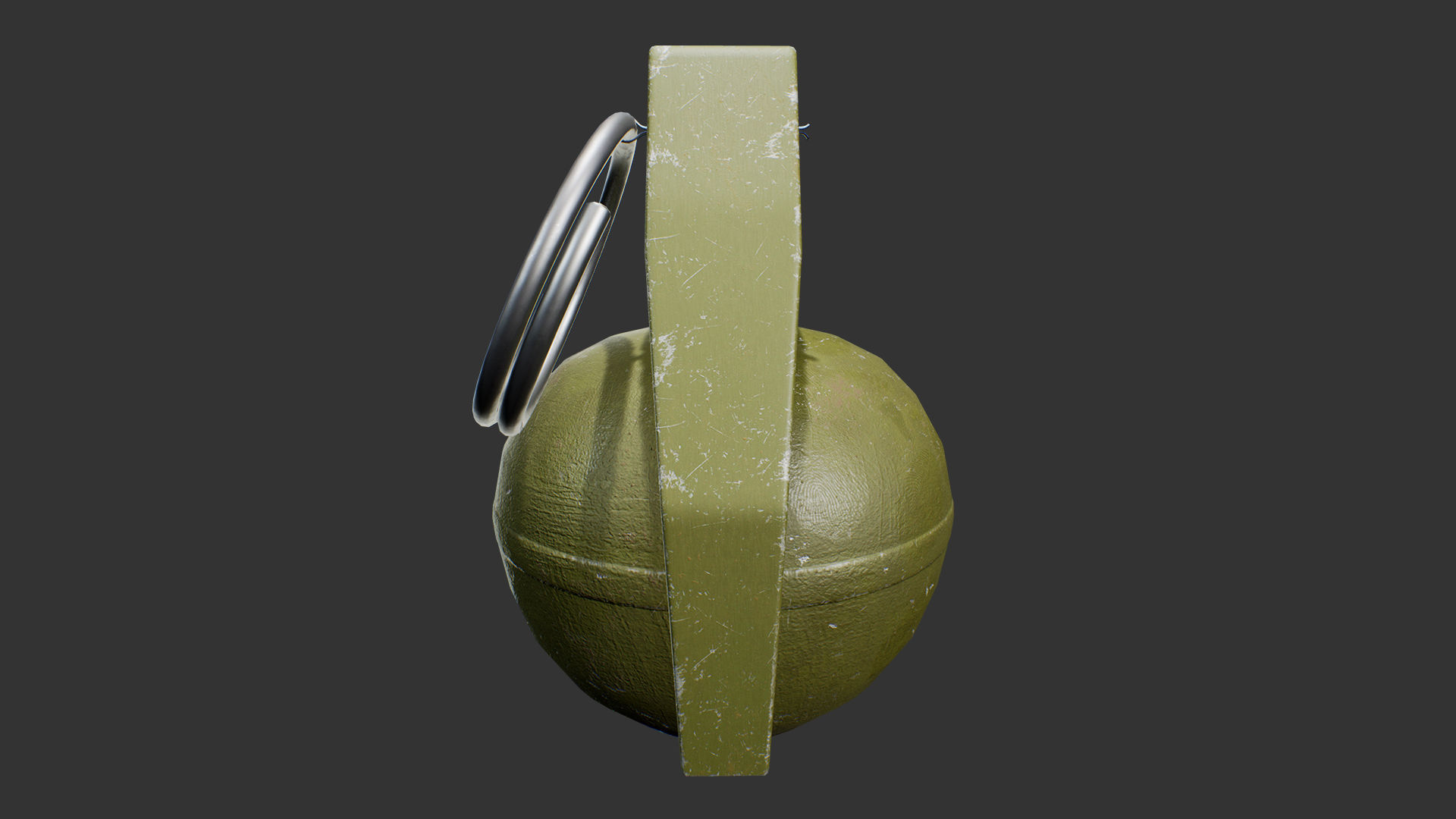 M33 Frag Grenade Low-poly 3D model_5