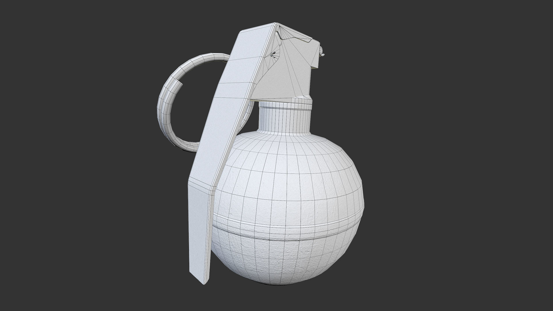 M33 Frag Grenade Low-poly 3D model_9