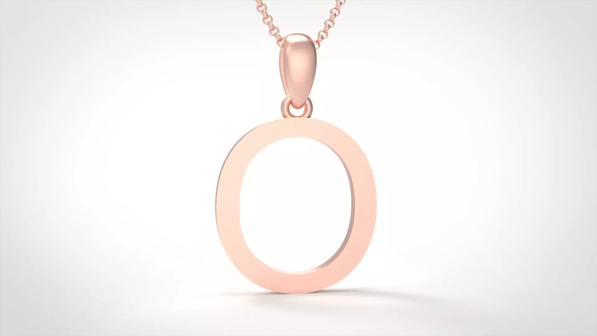 Model 616 Classic Initial Light O Letter 3D print model_0