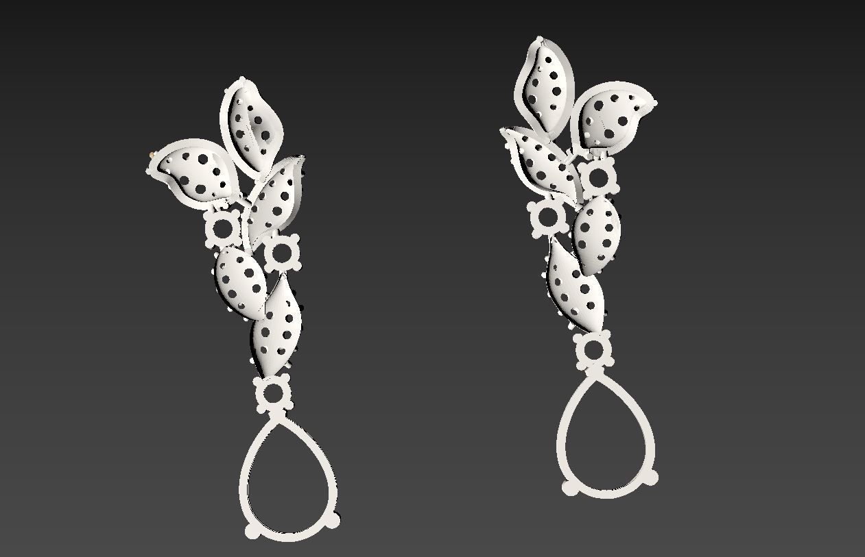 Earring  E 04 3D print model_7