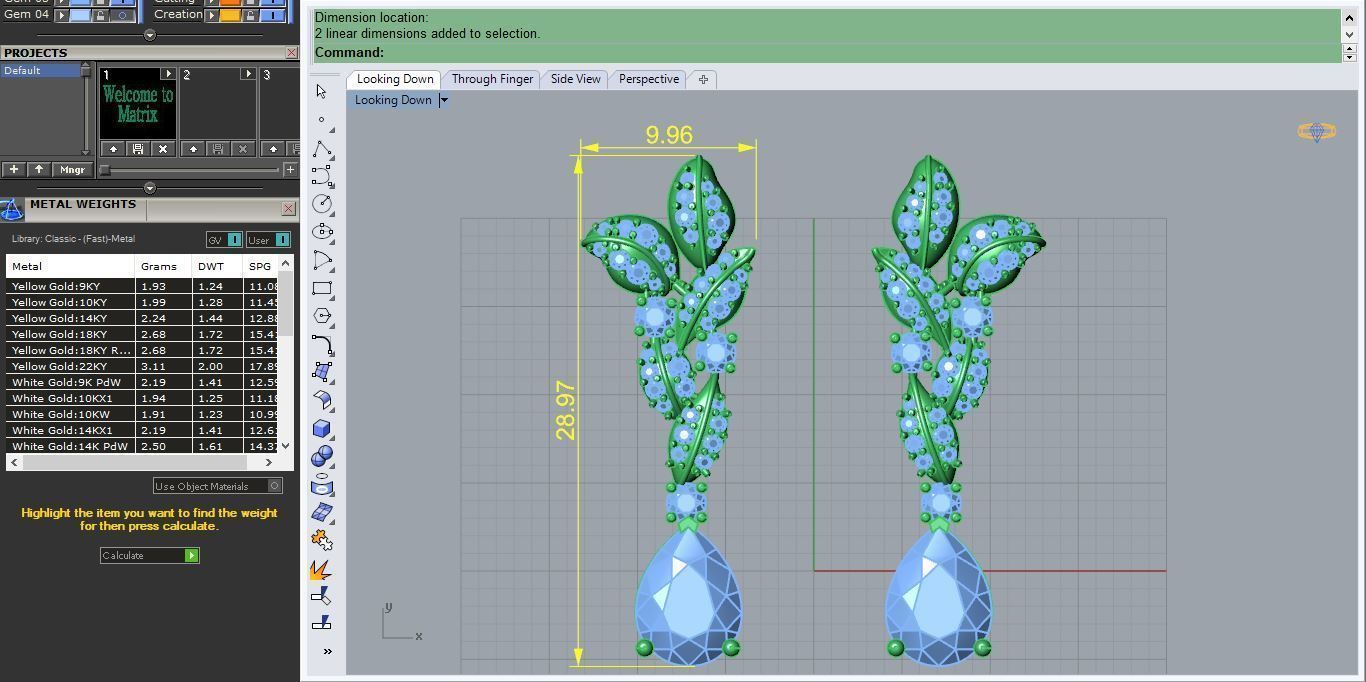 Earring  E 04 3D print model_4