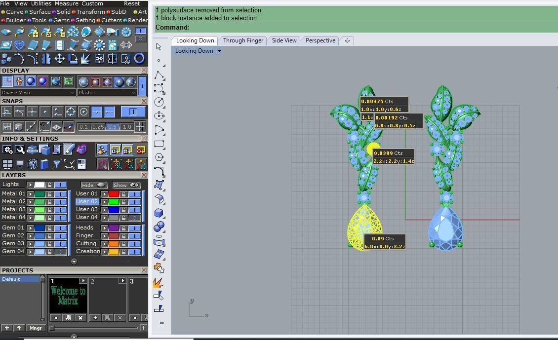 Earring  E 04 3D print model_3