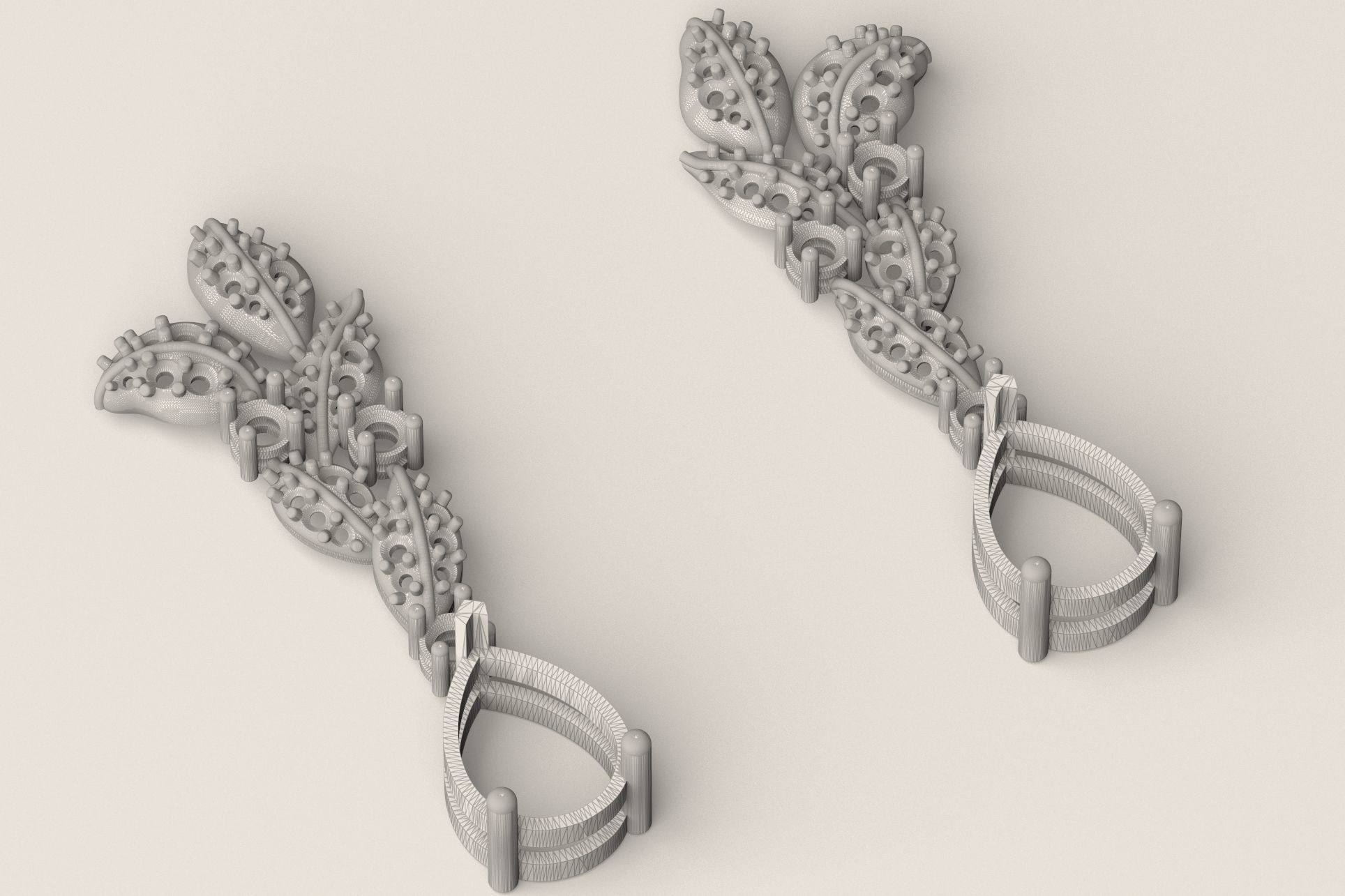 Earring  E 04 3D print model_8