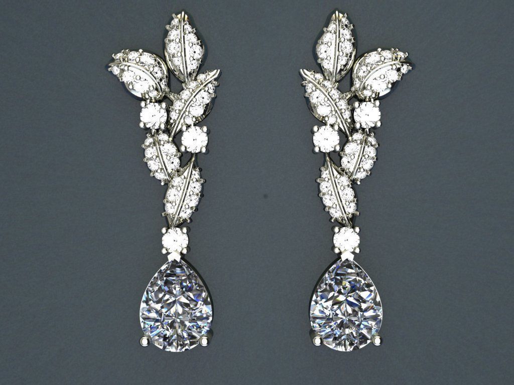 Earring  E 04 3D print model_1