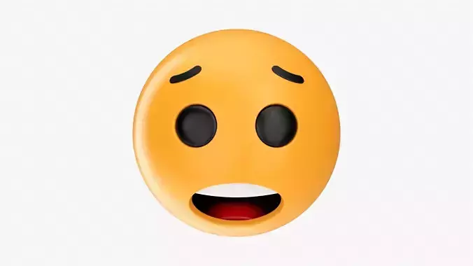 Emoji 070 Feared 3D model