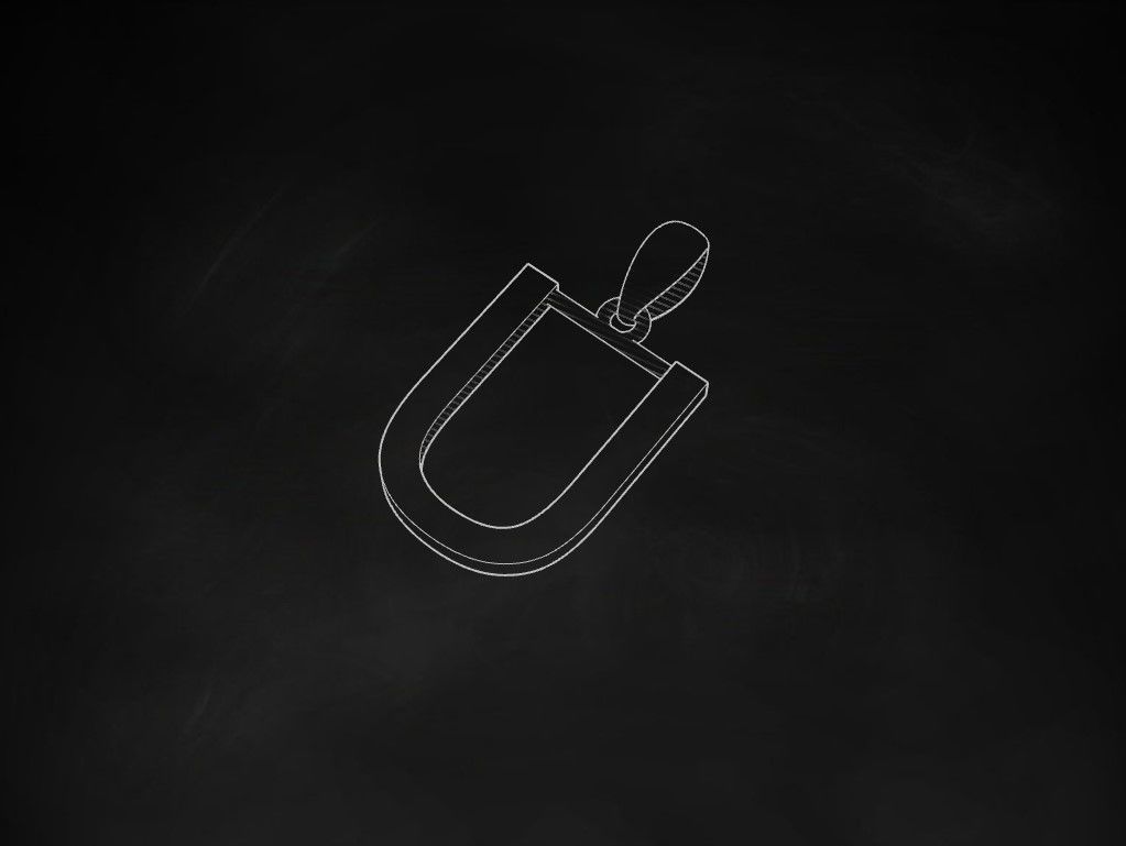 Model 621 Classic Initial Light U Letter 3D print model_10