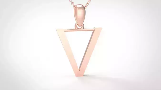 Model 622 Classic Initial Light V Letter