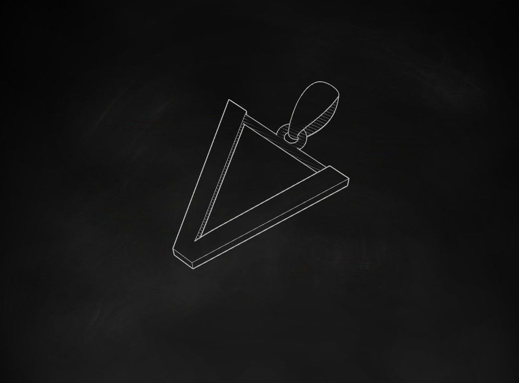 Model 622 Classic Initial Light V Letter 3D print model_10