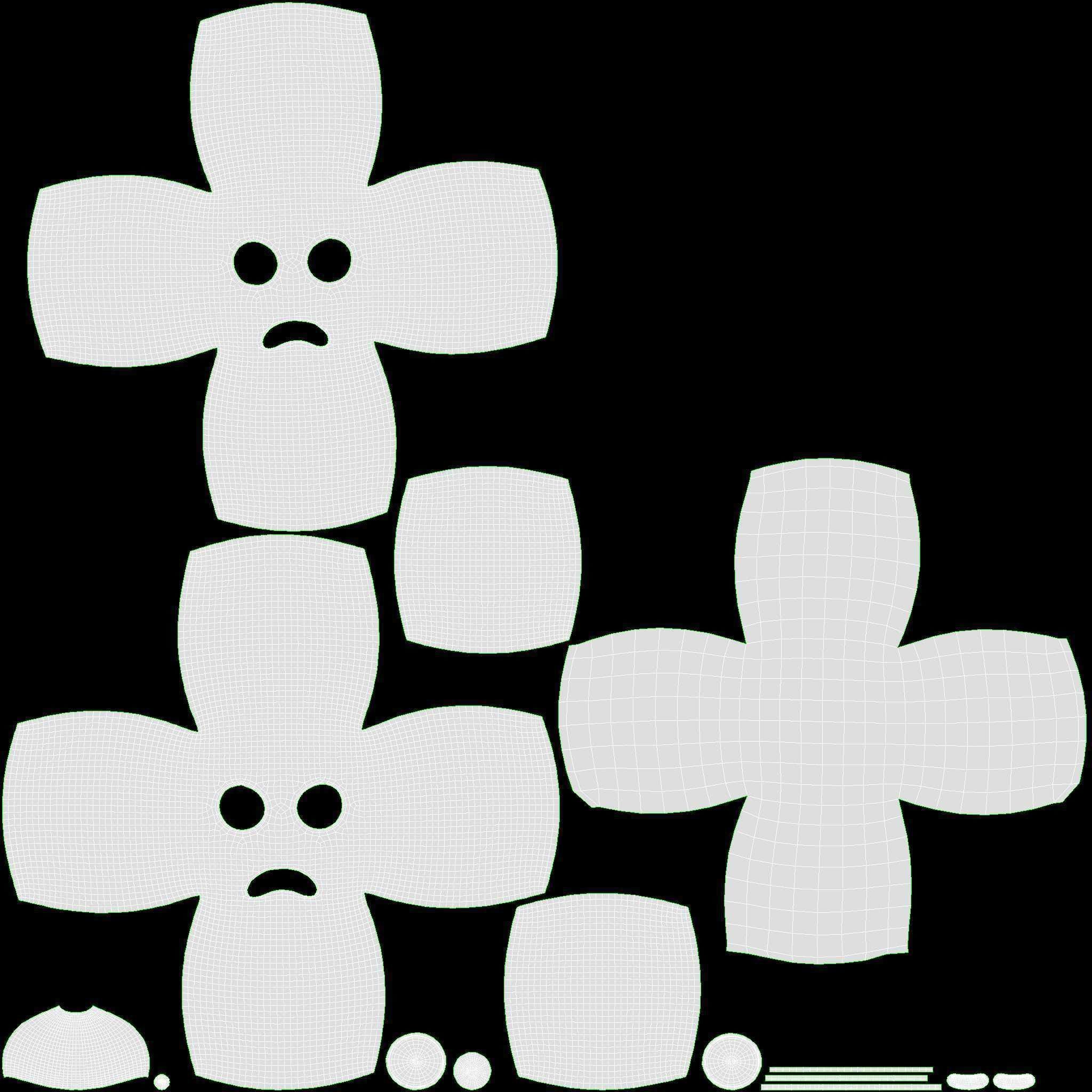 Emoji 072 Crying with tear 3D model_6