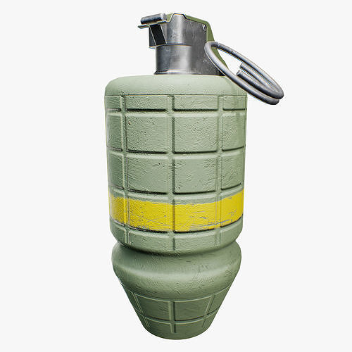M34 Smoke Grenade Low-poly 3D model