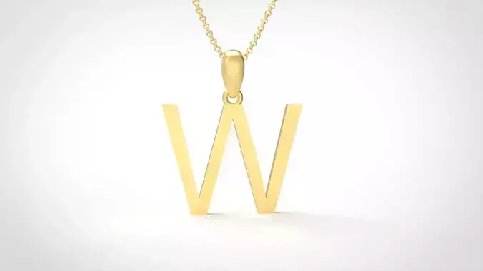 Model 626 Classic Initial Light W Letter