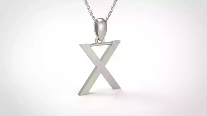 Model 627 Classic Initial Light X Letter