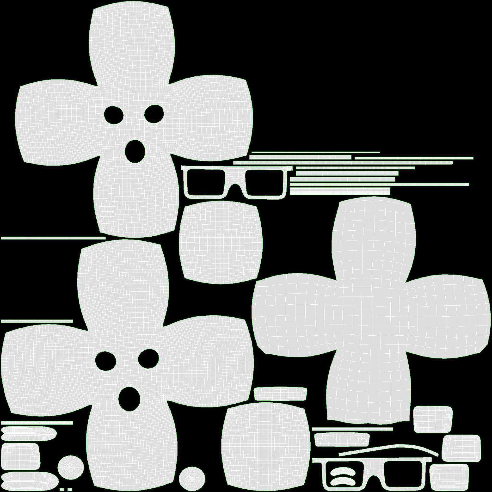 Emoji 075 Speechless with teeth tongue glasses 3D model_6