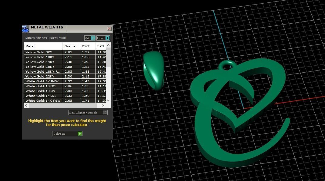 Model 630 C Love Heart Initial Letter   3D print model_11