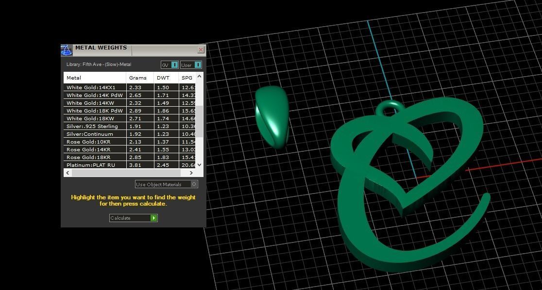 Model 630 C Love Heart Initial Letter   3D print model_12