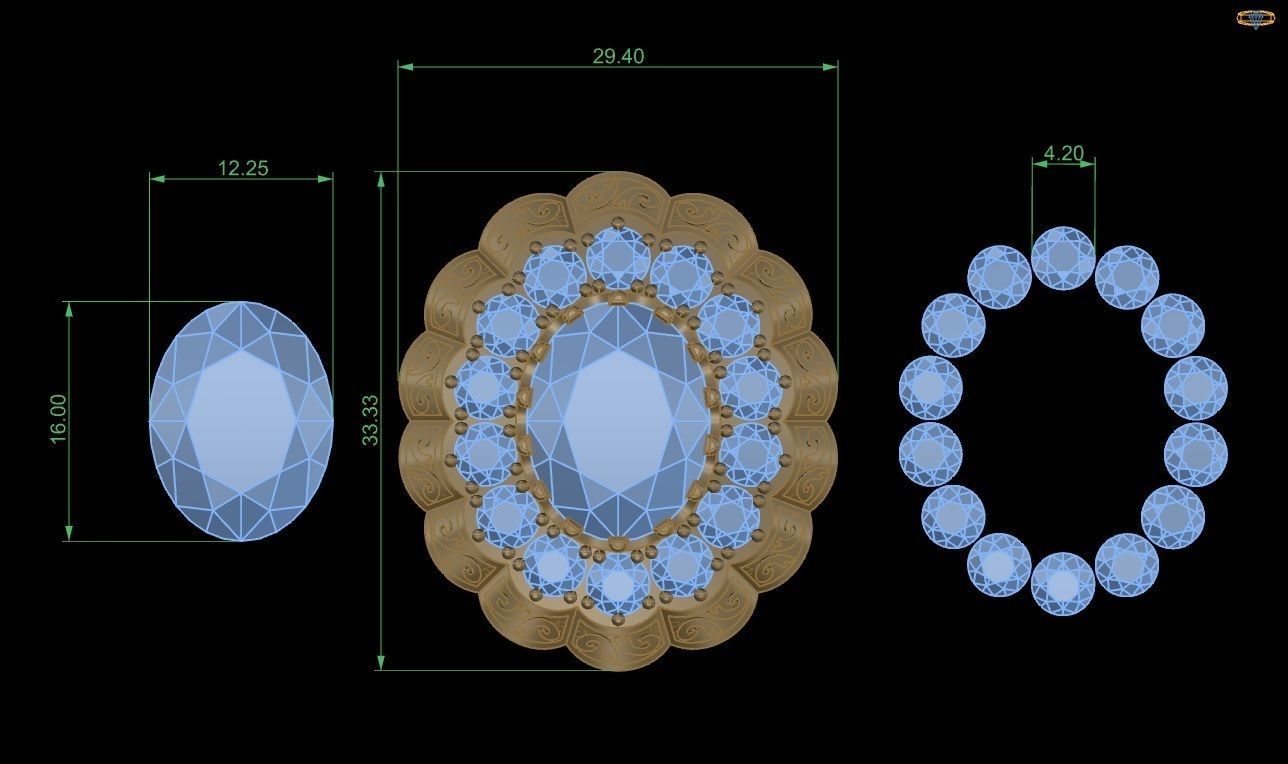 engagement rings 3D Model Collection 3D print model tmtr36 3D print model_4