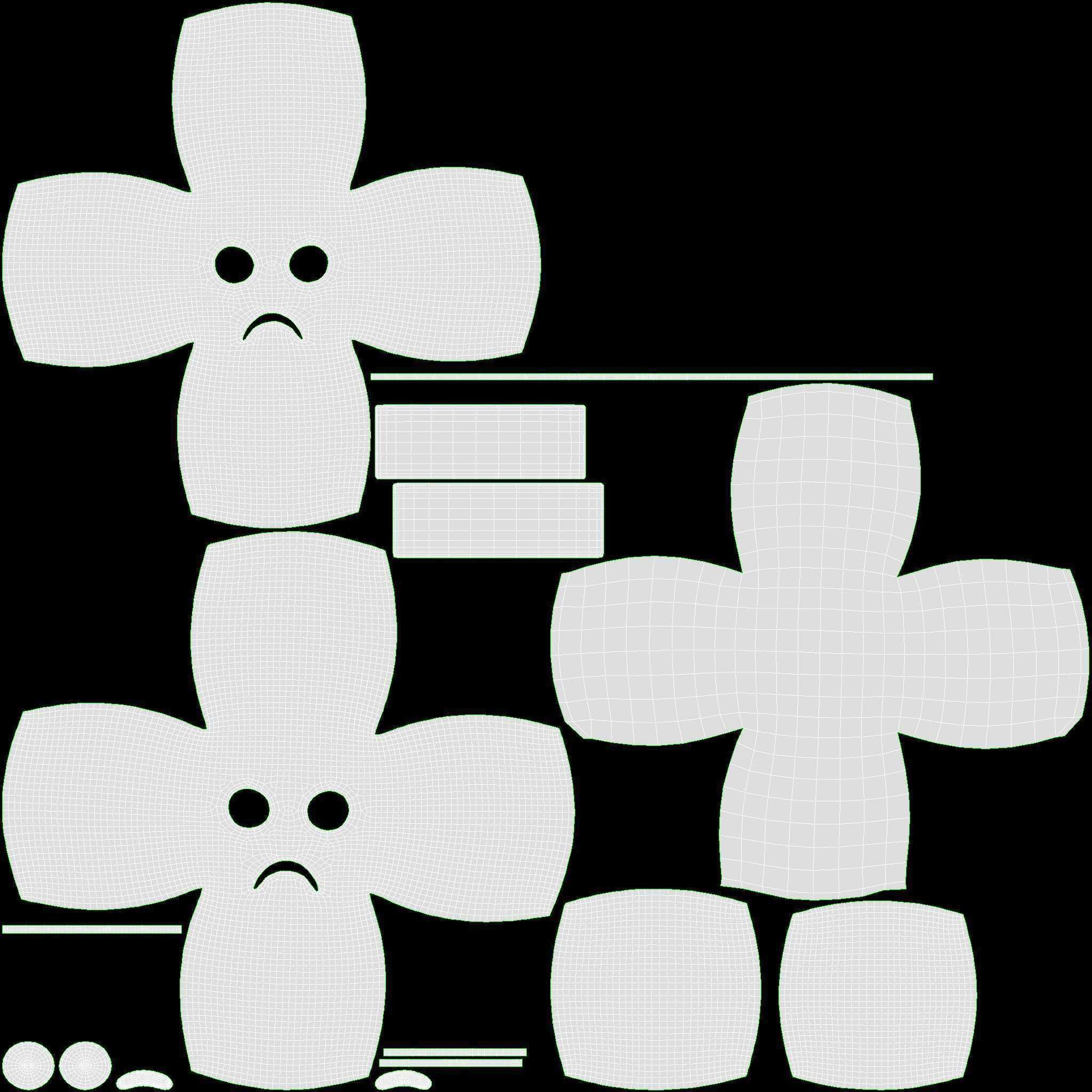 Emoji 078 Angry with mouth covered 3D model_6