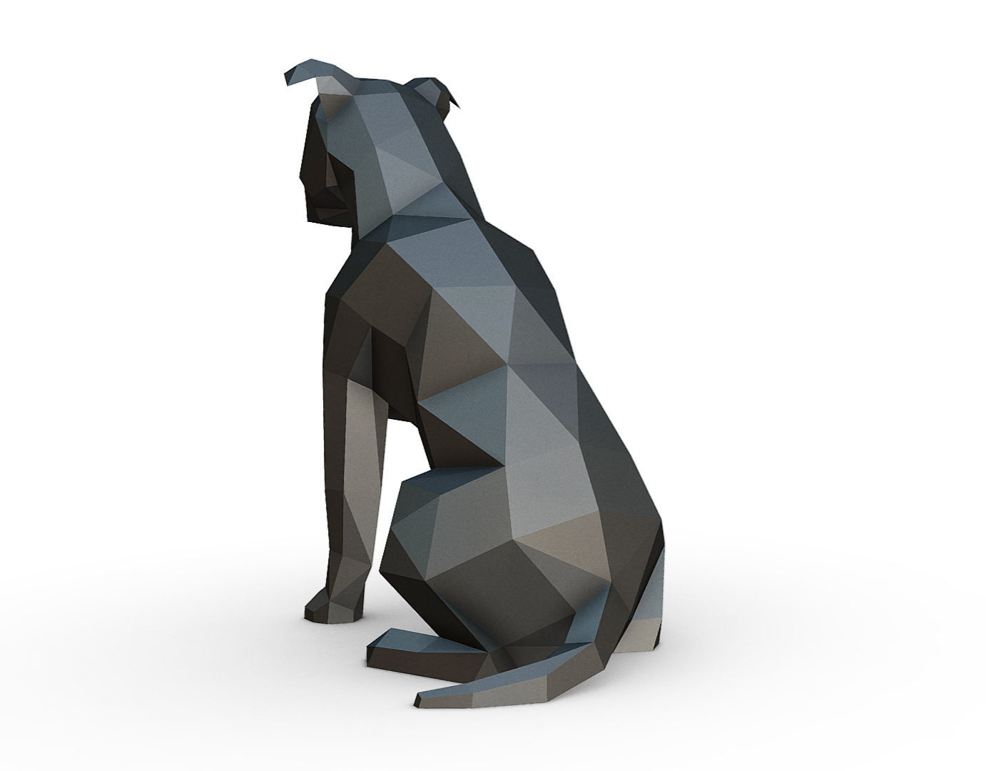 staffy staffordshire bull terrier 3D print model_2