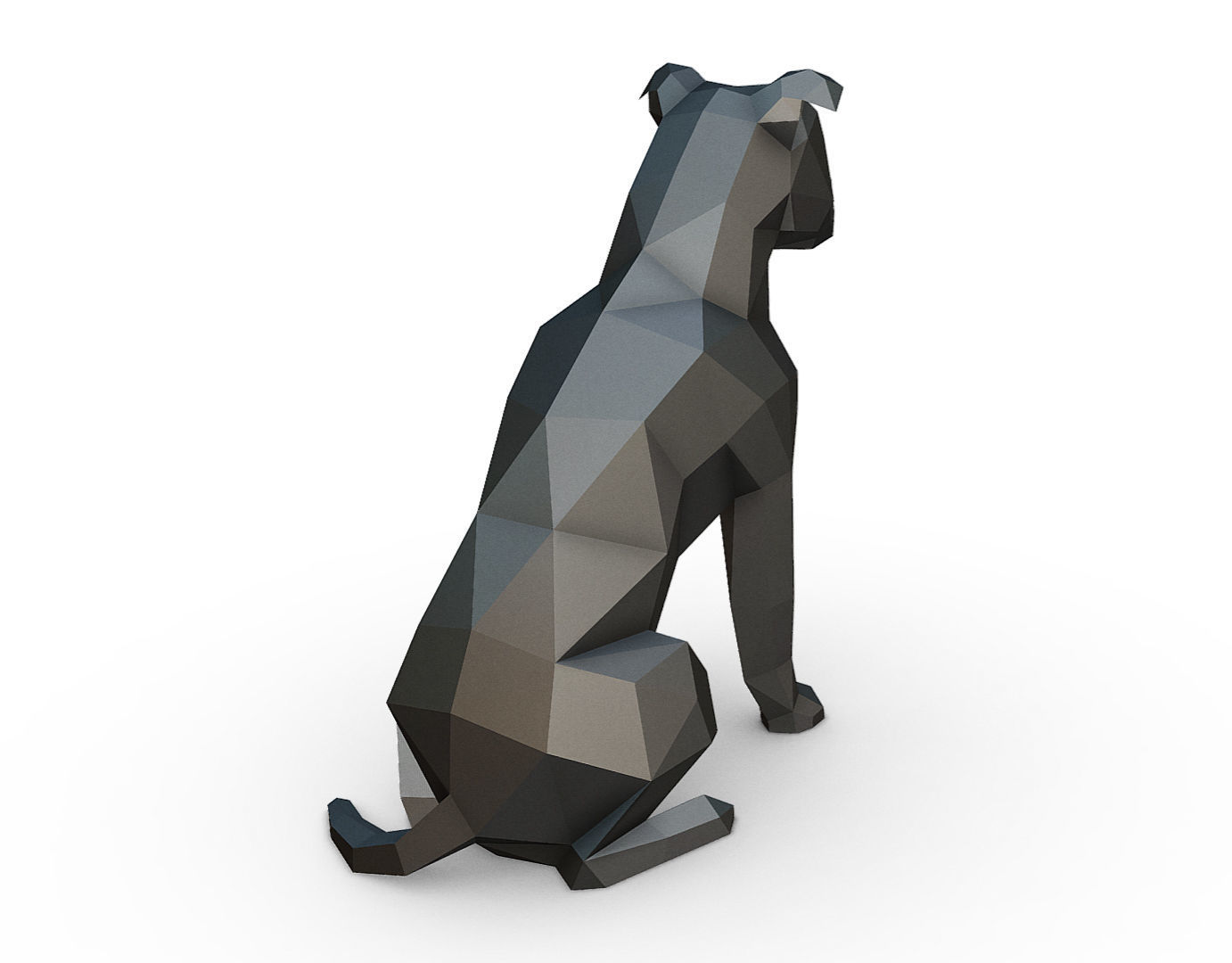 staffy staffordshire bull terrier 3D print model_3