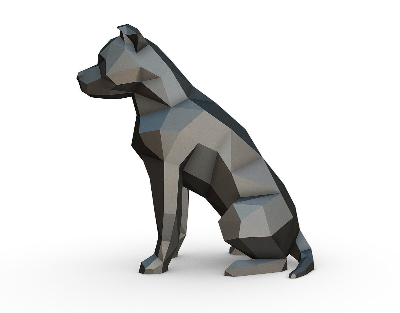 staffy staffordshire bull terrier 3D print model_1