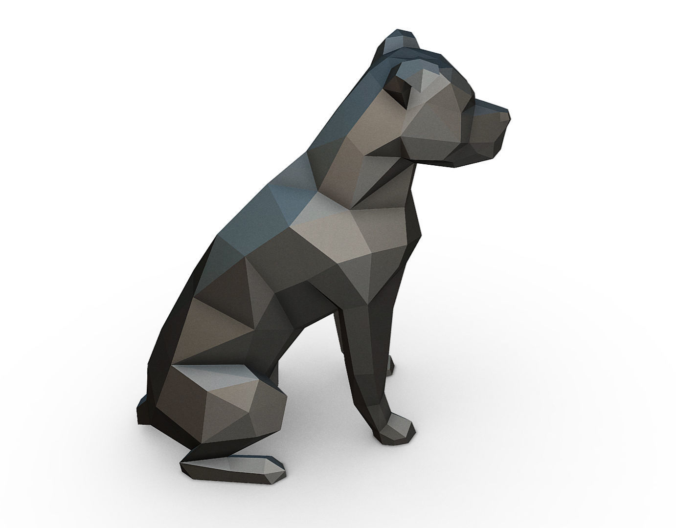 staffy staffordshire bull terrier 3D print model_4