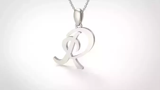 Model 644 R Love Heart Initial Letter  