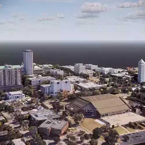 3d map model university of south carolina at tallahassee 3D model