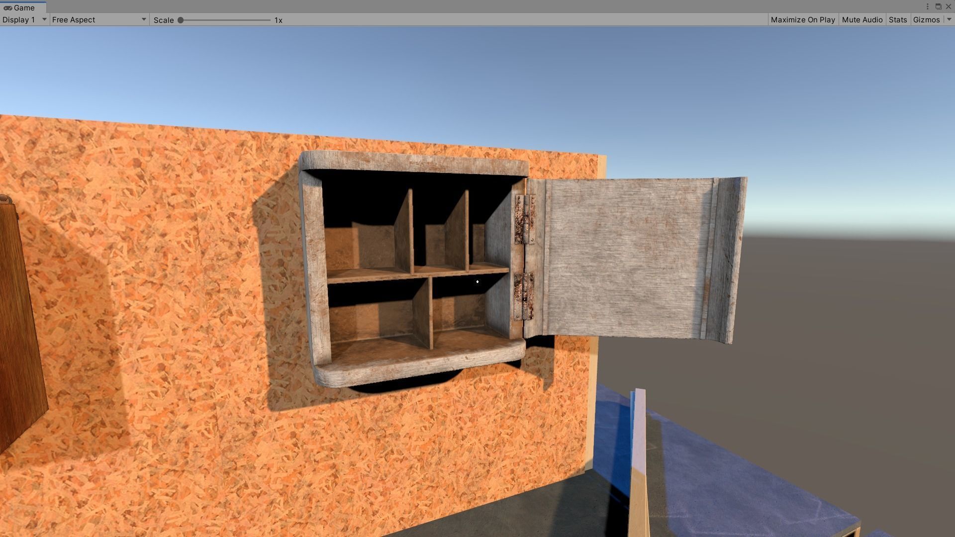 Vintage Closets Architecture Set Low-poly 3D model_11