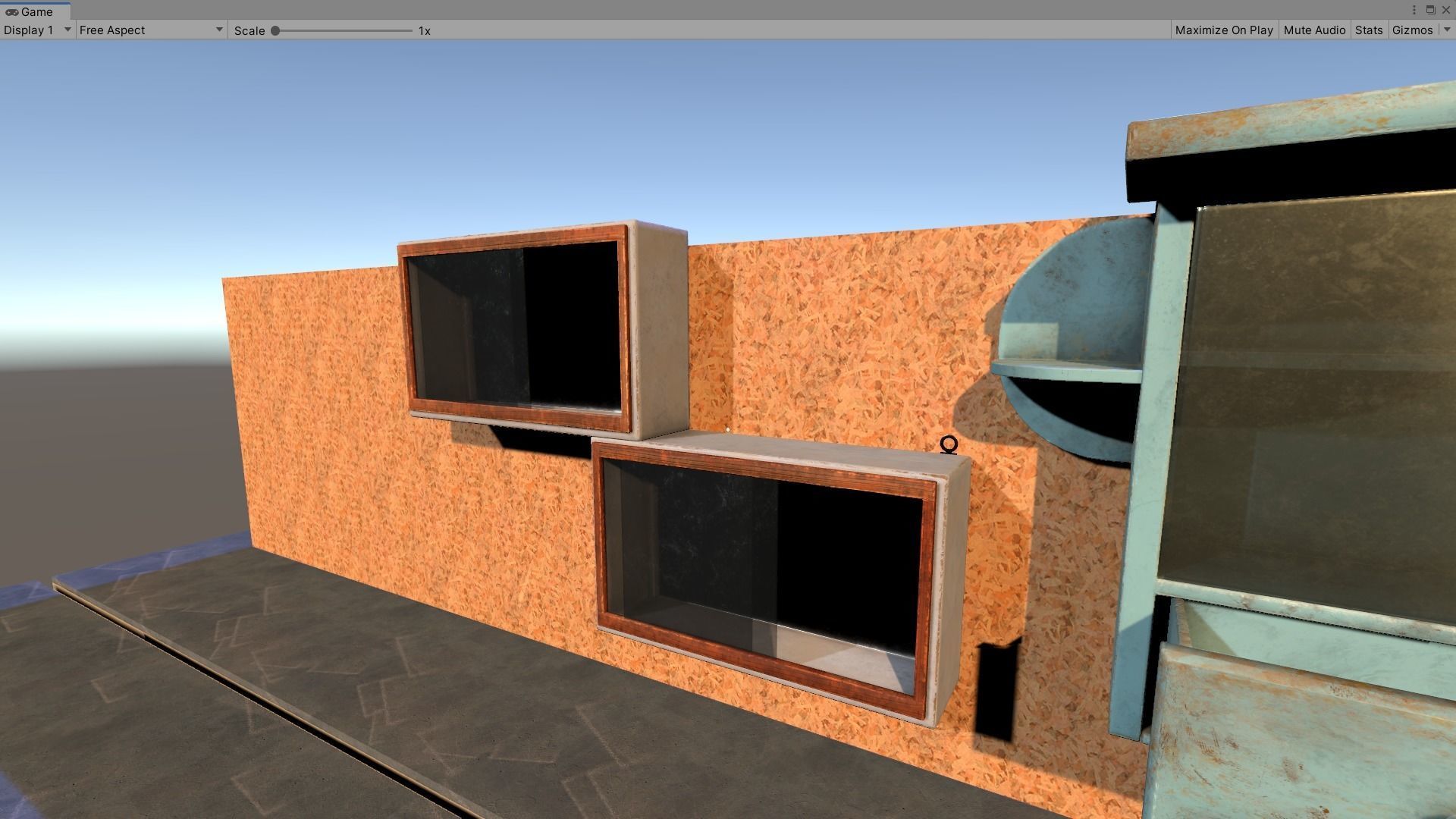 Vintage Closets Architecture Set Low-poly 3D model_17